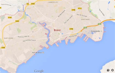 Map of Brest - World Easy Guides