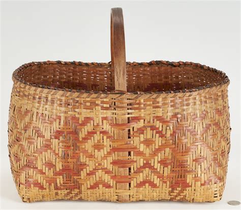 Lot 529 Native American Cherokee Rivercane Basket Case Auctions