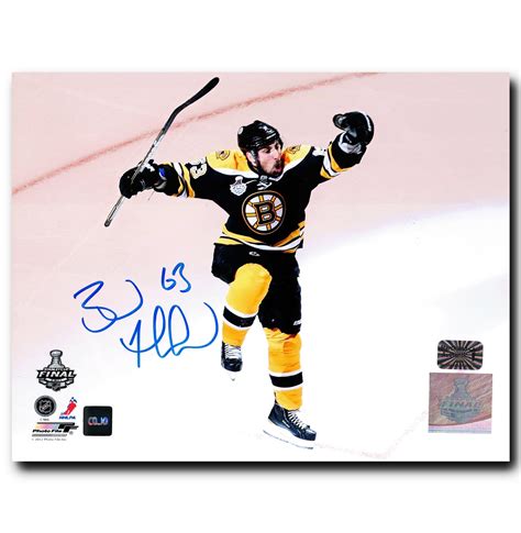 Brad Marchand Boston Bruins Autographed Celebration 8x10 Photo Cojo