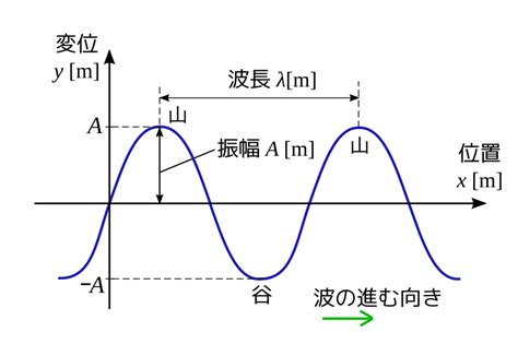 Pause the video and see. File:Transverse-wave y-x graph jp.svg - Wikimedia Commons