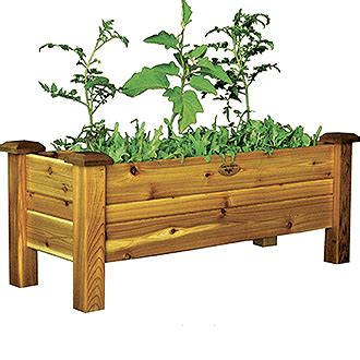 Large ceramic outdoor planters are a wonderful way to accent your flower garden. Gronomics Planter Box - Western Red Cedar | Urban Garden Seeds