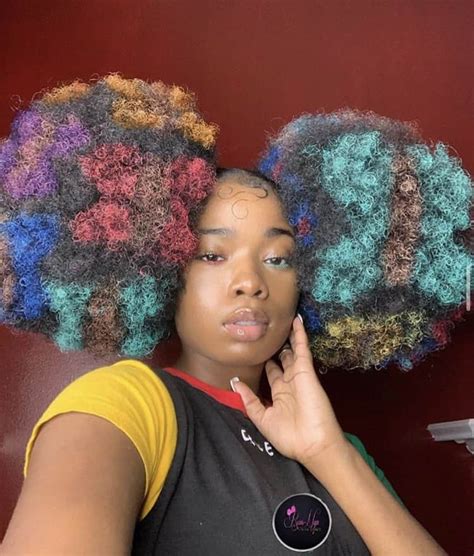 20 dyed hair ideas for natural hair using only temporary hair dye