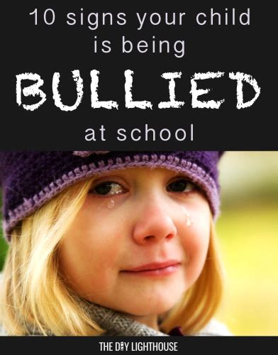 Ten Signs Your Child Is Being Bullied At School
