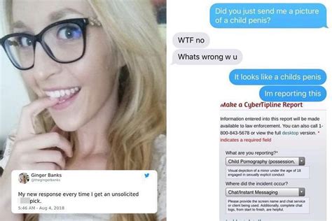 Woman Comes Up With A Brutal Response To Unwanted D Pics And It