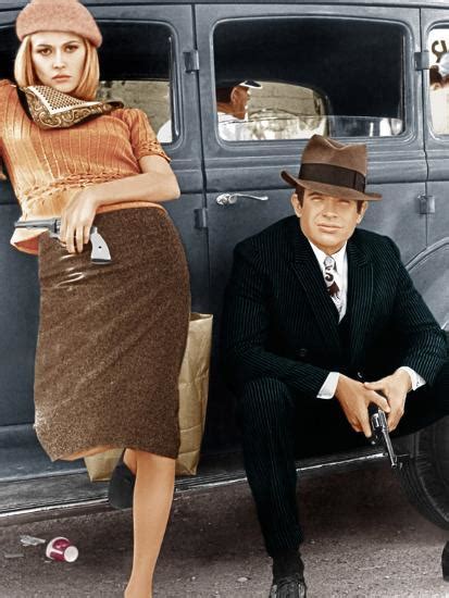 Bonnie And Clyde Faye Dunaway Warren Beatty 1967 Photo