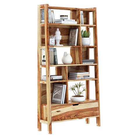 Solid Wood Open Bookcase