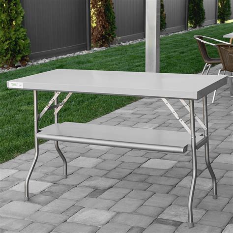 Regency 24 X 48 18 Gauge Stainless Steel Folding Work Table With