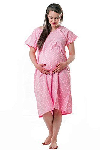 Designer Hospital Maternity Gown L Xl Pink Polka Dot My Bella Mama