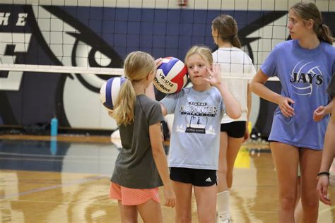 it s a lot of fun youth volleyball basketball camps underway jamestown sun news weather