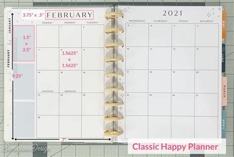 Happy Planner Box Sizes For Stickers Updated For 2022 Semigloss Design