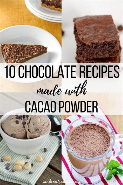 Cocoa powder is a powder derived from the cocoa bean, and it's used in everything from baked goods to savory dishes to cosmetics. 10 Chocolate Recipes Made with Cacao Powder in 2020 | Paleo recipes dessert, Paleo chocolate ...