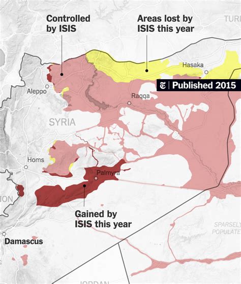 Isis Territory Shrank In Syria And Iraq This Year The New York Times