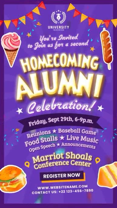 Copy Of Homecoming Alumni Celebration Story Template Postermywall