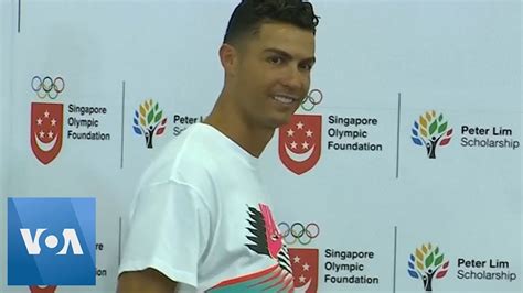 Cristiano Ronaldo Visits School In Support Of Singapore Olympic