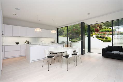 See more ideas about contemporary kitchen, kitchen design, modern kitchen. Open plan matt white kitchen - Contemporary - Kitchen ...