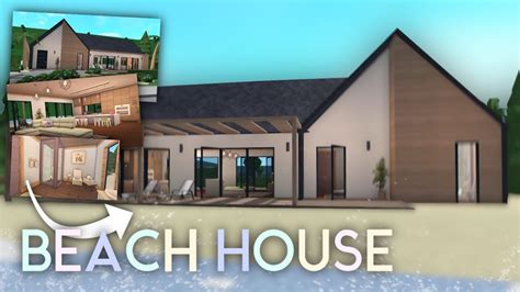 Building A Modern Beach House In Bloxburg With Frenchrxses Youtube