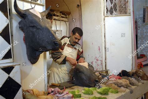 Butchers Shop Medina Meknes Morocco Africa Editorial Stock Photo