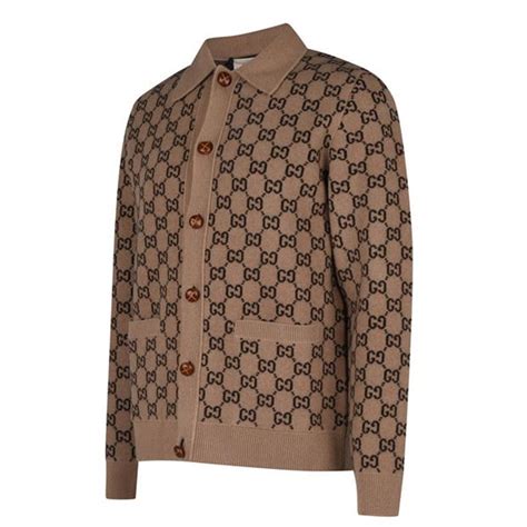 Gucci Gg Wool Cardigan Flannels