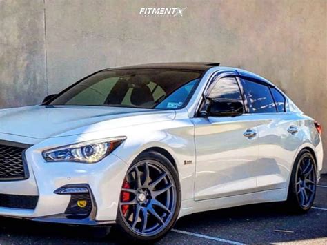 2019 Infiniti Q50 Red Sport With 19x95 Esr Sr08 And General 255x40 On
