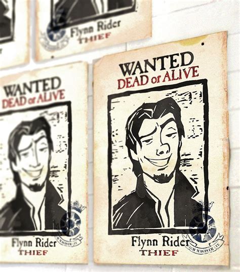Flynn Rider Wanted Poster Printable