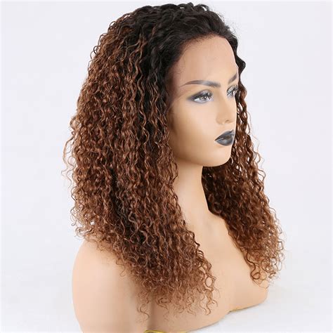 Jerry curl #1b/30 frontal wig | Lace front wigs