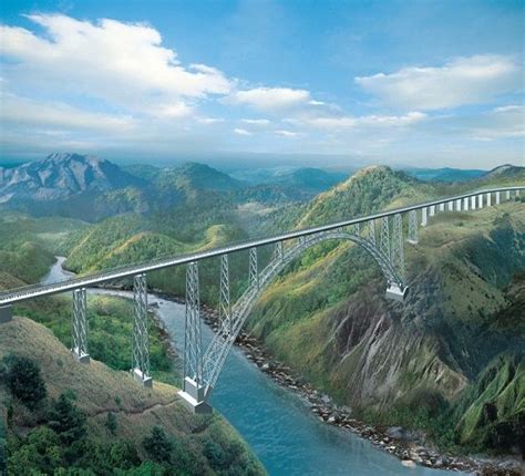 Worlds Highest Arch Bridge Under Construction Over The Chenab River