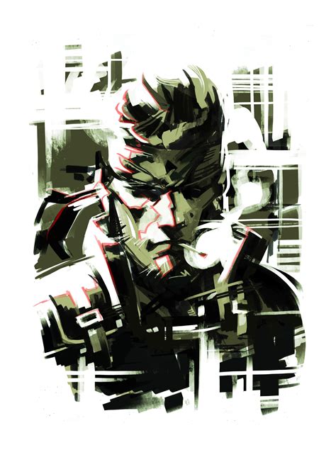Digital Painting Solidsnake Metalgear Konami Kojima Metal Gear