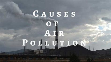 In addition, air pollution can be divided into primary and secondary types of pollutants. Top 10 Causes of Air Pollution - Save the Air