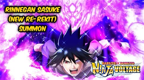 Rinnegan Sasuke New Re Rekit Summon Moveset Showcase Naruto X