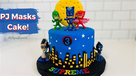 Pj Masks Birthday Cake Youtube