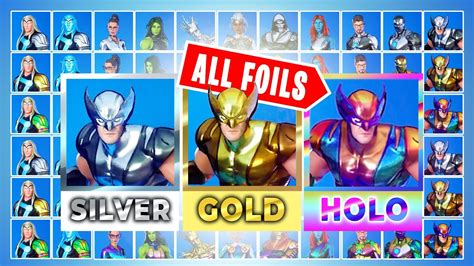 All Fortnite Foil Styles How To Unlock Silver Gold And Holo Foils