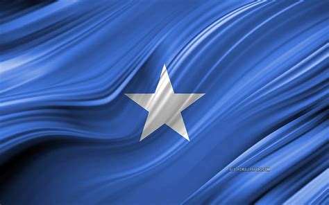 Somalia Flag African Countries 3d Waves Flag Of Somalia National