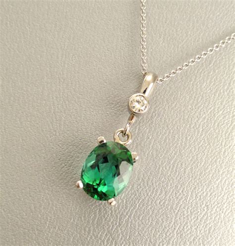 Breathtaking Blue Green Tourmaline Necklace P1790 Summit Jewelers