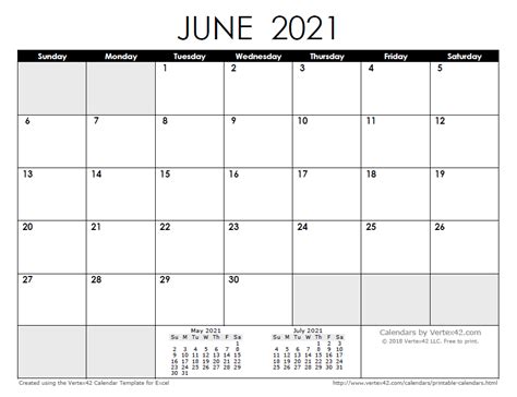 2021 Calendar Templates and Images
