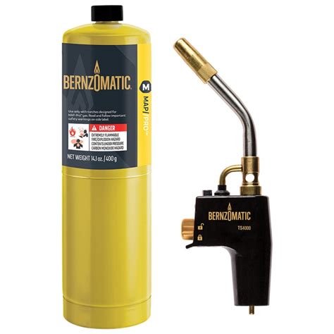 Bernzomatic Ts4000 Max Heat Torch Kit 1 X Map Pro Cylinder — 25south