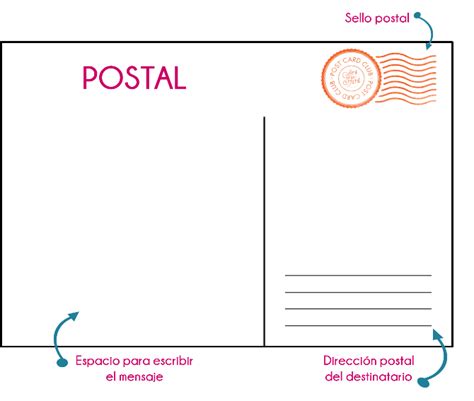 Instrucciones Para Enviar Una Postal Postales Lengua Y Literatura