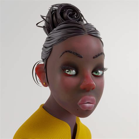 Artstation Personagem Feminino 3d Com Blendercicles