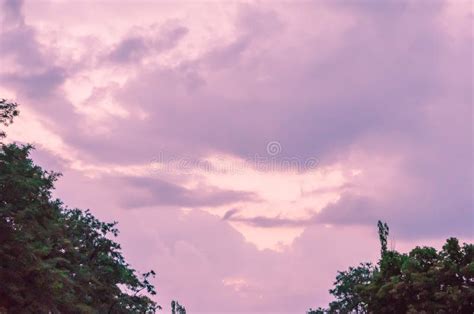 Sky With Clouds At Different Times Of The Day Stock Photo Image Of