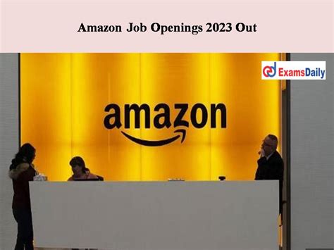 Amazon Job Openings 2023 Out Click To Apply Online