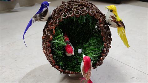 Diy Amazing Handcrafted Bird Nest Craft Best Out Of Waste Easy