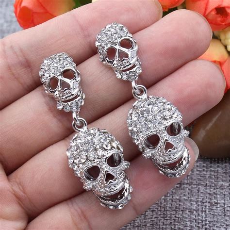 Stylish Skull Earrings Skull Earrings Skeleton Earrings Skull Jewelry