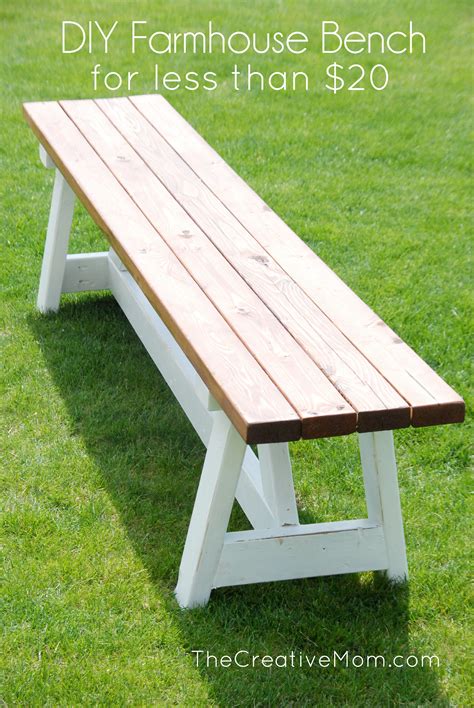 How To Build A Farmhouse Bench For Under 20 In Supplies The