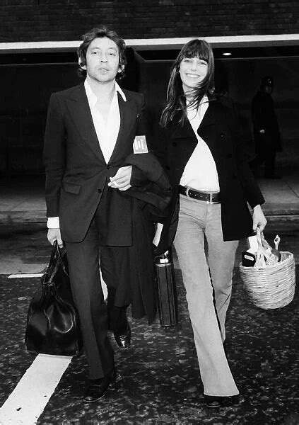 Serge Gainsbourg French Composer Musician 1971 With Wife