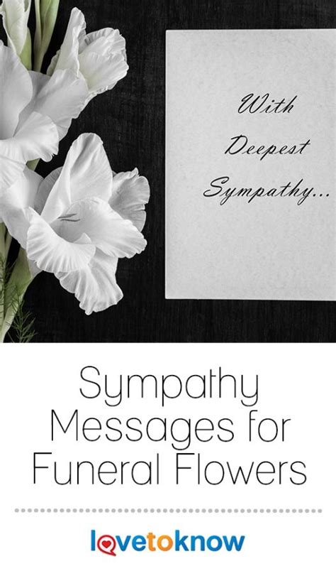 39 Sympathy Message Examples For Funeral Flowers Lovetoknow Funeral