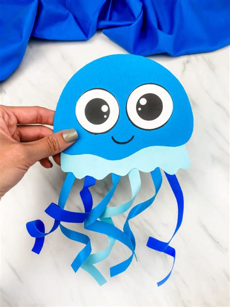 Easy Jellyfish Craft For Kids Free Template