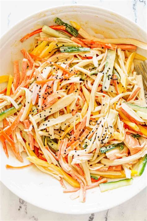 Spicy Kani Salad With Mango Peel With Zeal