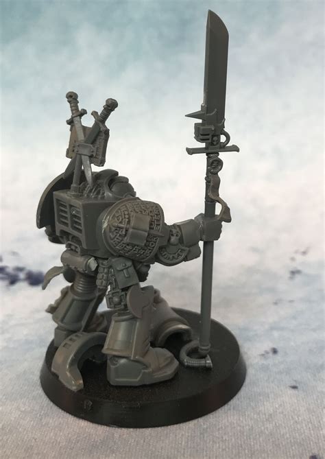Space Marine Grey Knight With Halberd And Amulet Space Marine Grey