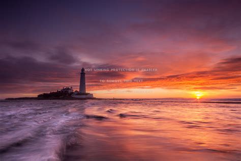 The Lighthouse Sunrise Sunset Ocean Sky Sea