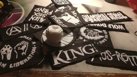 Patch rockabilly backpack jacket punk psychobilly rock band music. How to make DIY punk patches - YouTube