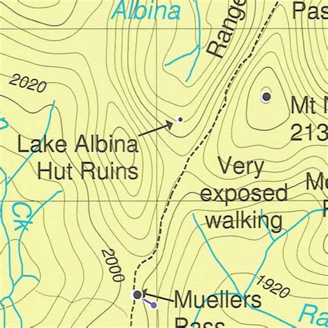 Mount Kosciuszko Summit Access Pocket Map Hiking Maps